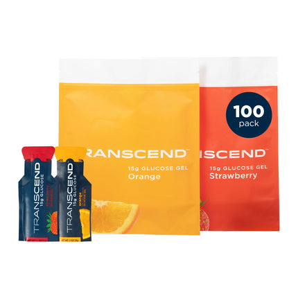 buy Transcend Foods Strawberry + Orange Gels (1.1 oz, Pack of 100) in India