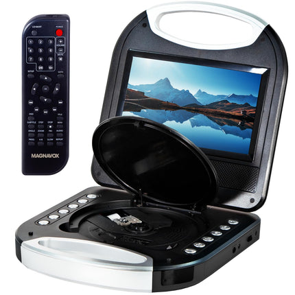 buy Magnavox MTFT750-BK Portable 7 inch TFT DVD/CD Player with Remote Control and Car Adapter in Black in India.