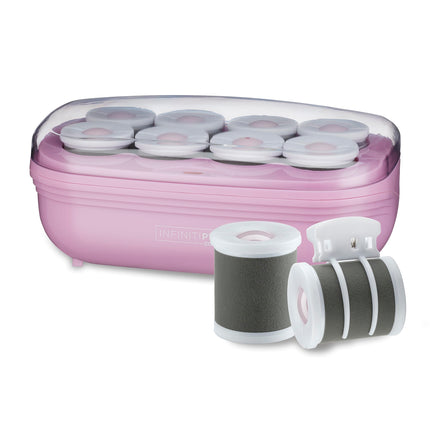 Conair Ceramic 2-inch Hot Rollers, Two-Prong Clips Included, Create Mega Volume and Smooth Waves, Lilac