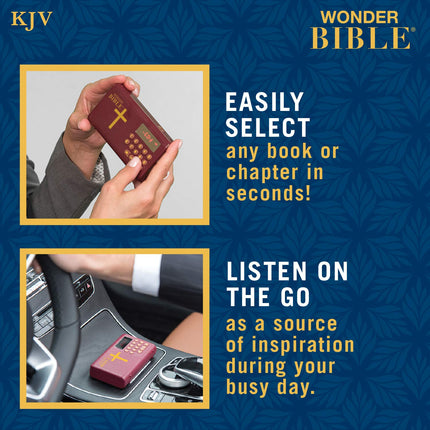 Wonder Bible KJV- The Audio Bible Player That You Can Listen to, King James Version, New & Old Testament as Seen On TV