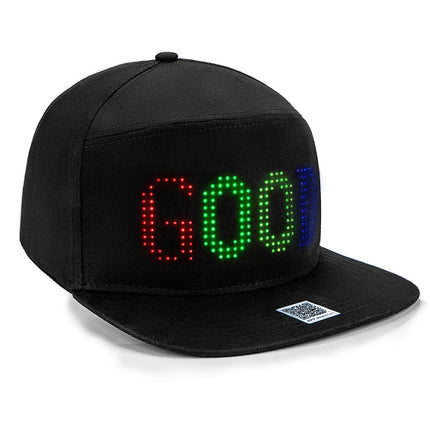 Leadleds DIY LED Hats for Men Women APP Controlled Display Signs LED Caps Baseball Hip Hop Street Dance Party Parade Sunscreen Hiking Night Running Fishing