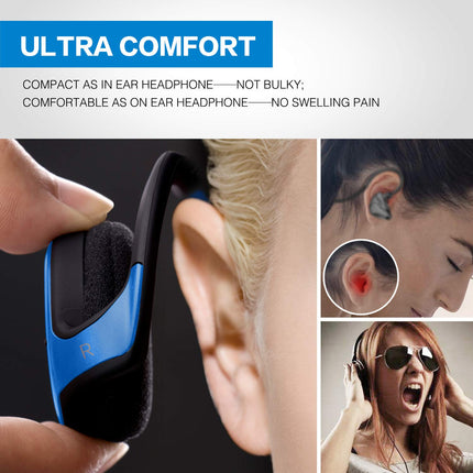 Buy RTUSIA Small Bluetooth Headphones Wrap Around Head - Sports Wireless Headset with Built in Microphone in India.