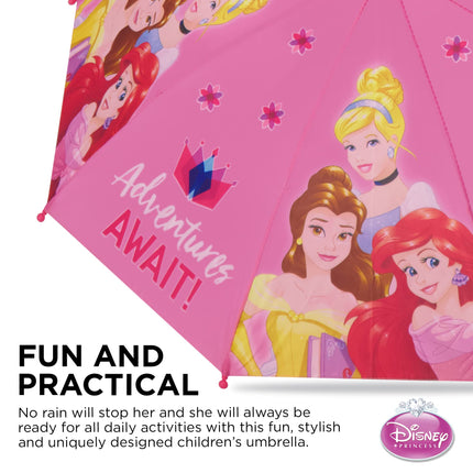 Disney Unisex Assorted Character Rainwear Umbrella Princess Age 3-6 One Size