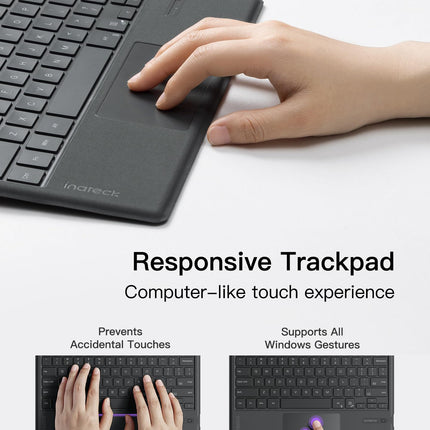 buy Inateck Surface Pro 7 Keyboard with Precision Touchpad, Bluetooth 5.3, 7-Color Backlight, Compatible with Surface Pro 7/7+/6/5/4 in india