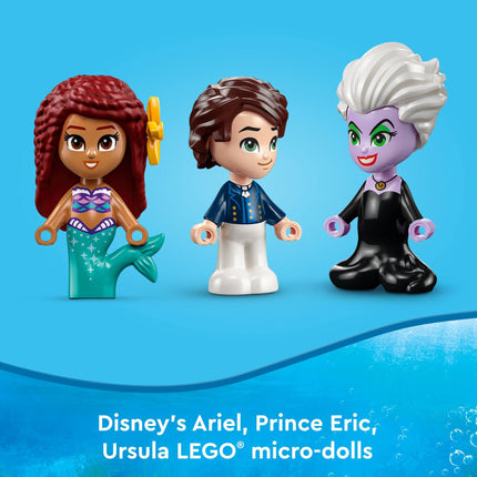 buy LEGO Disney The Little Mermaid Story Book 43213 Fun Playset with Ariel, Prince Eric, and Ursula Micro-Doll in India.