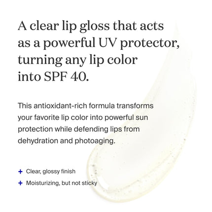 buy Supergoop! Lipscreen Shine SPF 40, 0.34 fl oz - Water-Resistant Clear Lip Gloss - Broad Spectrum SPF in india