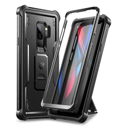 buy Dexnor for Samsung Galaxy S9+ Plus Case [Built-in Screen Protector and Kickstand] Heavy Duty Military in India