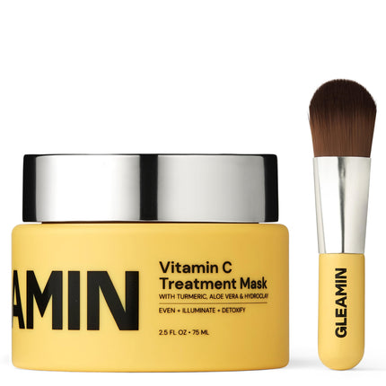 buy Gleamin Vitamin C Treatment Clay Mask - Turmeric Clay Face Mask Skin Care, Deep Cleansing Pores - Fairness Glow in India