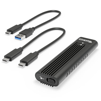 Buy Plugable USB C to M.2 NVMe Tool-Free Driverless Enclosure, USB C and Thunderbolt 3, Up to USB 3.1 Gen 2 Speeds in India