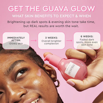 Glow Recipe Guava Vitamin C Face Serum - Dark Spot Brightening Serum for Face with Tranexamic, Ferulic Acid & Vitamin E for Glowing, Even Skin Tone - Gentle, Silky, Stable Vitamin C Serum (30ml)