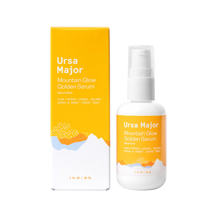 Ursa Major Mountain Glow Natural Face Serum | Vegan Daily Facial Moisturizer | Combat Wrinkles & Sagging Skin | Boost Radiance and Skin Glow | Cruelty-Free & Non-Toxic | For Men & Women | 1.0 ounce