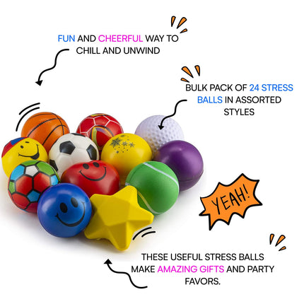 buy Neliblu Bulk Pack of 2.5" Stress Balls in India