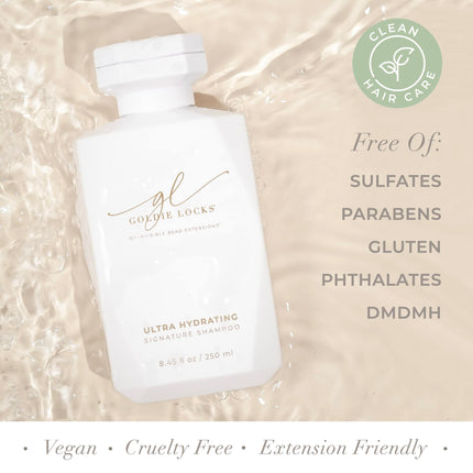 Goldie Locks Ultra Hydrating Signature Shampoo | Maintain Quality, Texture & Shine | Encourages Healthy Hair Growth | Protein Free Shampoo, 8.45 Fl Oz