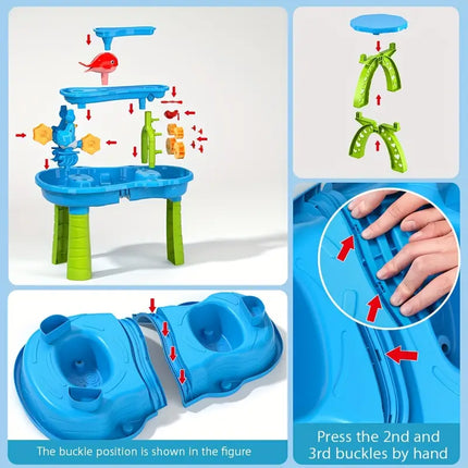 Maxbell 3-Tier Sand & Water Table: Dive into Layers of Exciting Play – The Ultimate Toy and Game for Every Child!