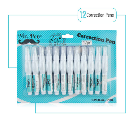 buy Mr. Pen- Correction Pen, Correction Fluid, Pack of 12, Correction liquid White, White Correction Flu in India