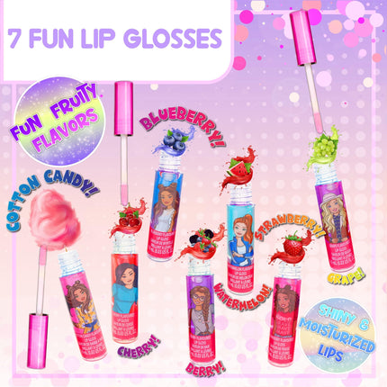 Buy Townley Girl Barbie Movie 7 Piece Vegan Plant Based Party Favor Lip Gloss Makeup Set for Girls Kids in India