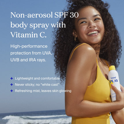 buy Supergoop! PLAY SPF 30 Antioxidant Body Mist w/ Vitamin C, 6 fl oz - Broad Spectrum Sunscreen Spray in india