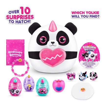 Buy Rainbocorns Eggzania Mini Mania Panda Plush Surprise Unboxing with Animal Soft Toy, Idea for Girls with Imaginary Play by ZURU in India