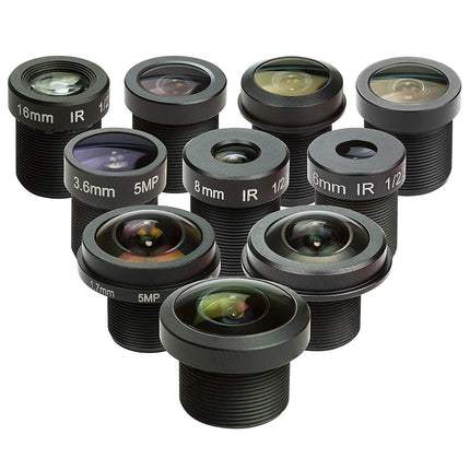 buy M12 Lens Set, Arducam Lens for Raspberry Pi Camera (1/4") and Arduino, Telephoto, Macro, Wide Angle, in India