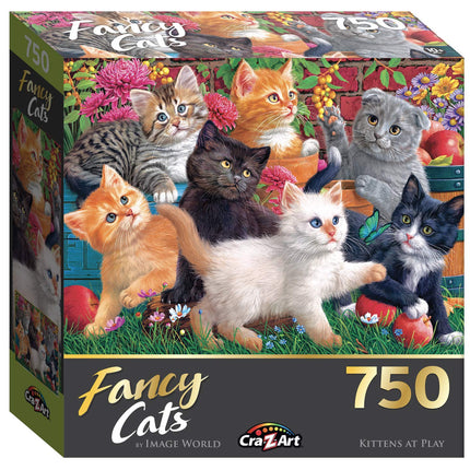 Cra-Z-Art - RoseArt - Fancy Cats 750PC - Kittens at Play