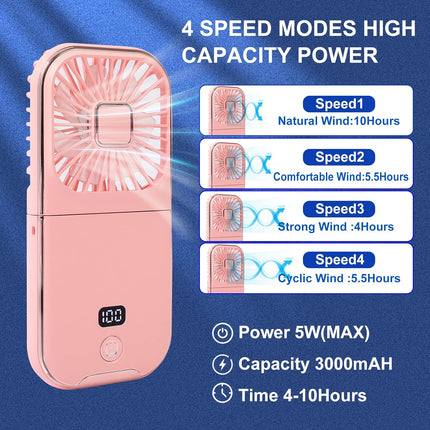 4 mode speed of Mini Rechargeable Fan