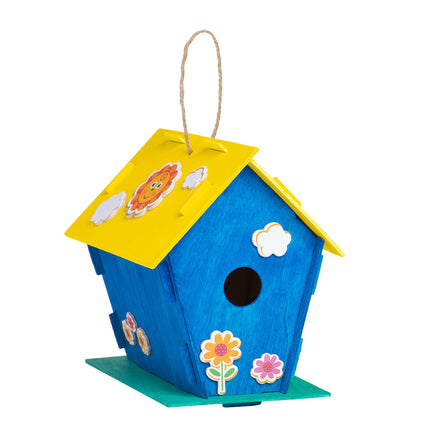 Buy Neliblu 12 DIY Wooden Birdhouses - Creative Arts and Crafts Set for Kids and Adults - Unfinished Wood in India