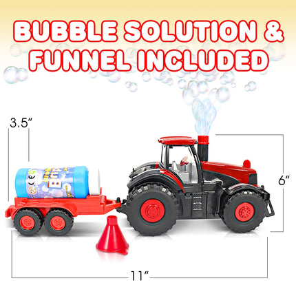 Buy ArtCreativity Bump & Go Bubble Blowing Farm Tractor Toy Truck with Lights & Sounds, and Action in India