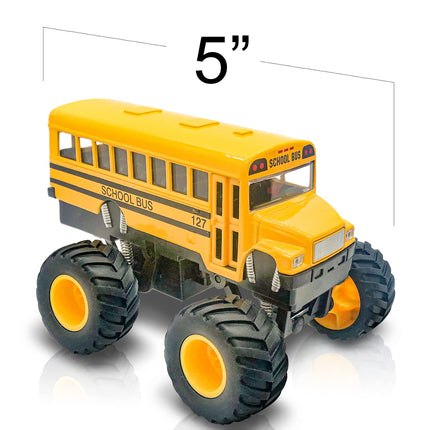 Buy ArtCreativity 5 Inch Monster School Bus, Super Monster Bus with Pullback Mechanism, Diecast Monster in India