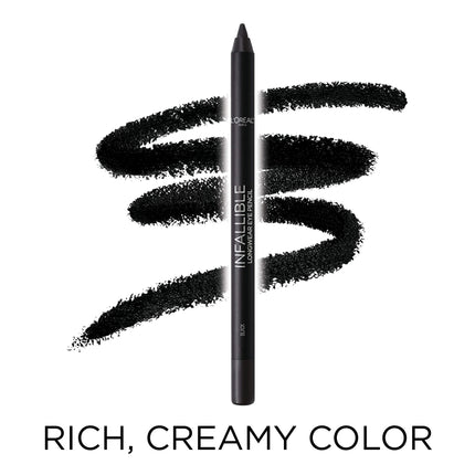 L'Oreal Paris Makeup Infallible Pro-Last Pencil Eyeliner, Waterproof and Smudge-Resistant, Glides on Easily to Create any Look, Aubergine, 0.042 oz.