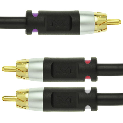 buy Mediabridge Ultra Series RCA Y-Adapter (15 Feet) - 1-Male to 2-Male for Digital Audio or Subwoofer - in india