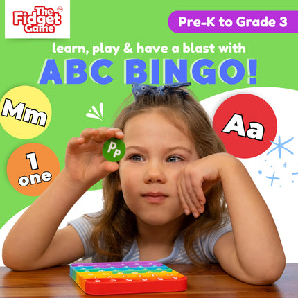 Buy The Fidget Game ABC Bingo Games for Kids - Six Educational Alphabet Bingo Popping Mats for Preschool in India