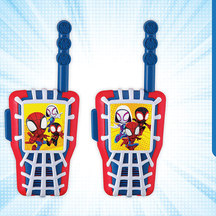 eKids Spidey and His Amazing Friends Toy Walkie Talkies for Kids, Indoor and Outdoor Toys for Kids and Fans of Spiderman Toys for Boys