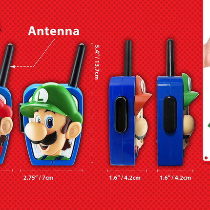 Buy Super Mario Bros Walkie Talkies Kids Toys, Long Range, Two Way Static Free Handheld Radios, Designed in India.