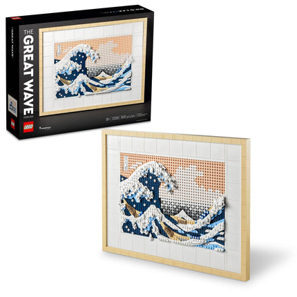 buy LEGO Art Hokusai â€“ The Great Wave 31208, 3D Japanese Wall Art Craft Kit, Framed Ocean Canvas, Crea in India