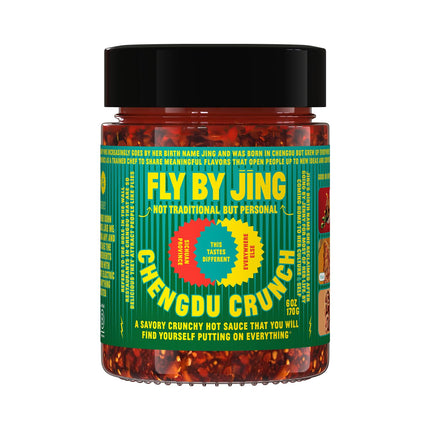 Buy FLYBYJING Chengdu Crunch, Gourmet Spicy Savory Umami Extra Crunchy Hot Chili Crunch Sauce with Sichuan Peppers in India