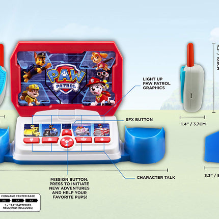 buy Paw Patrol Toy Walkie Talkie Command Center with Kid Friendly Two Way Radios, Built-in Speech & Sound Effects in India