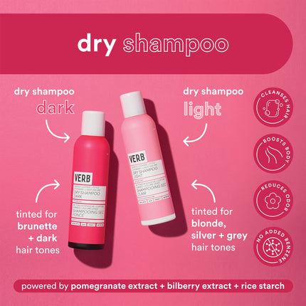 VERB Dry Shampoo Dark, 5 oz