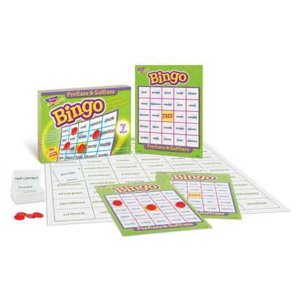 Buy TREND ENTERPRISES: Prefixes & Suffixes Bingo Game, Exciting Way for Everyone to Learn, Play 8 Different Games in India.