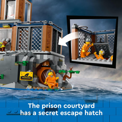 buy LEGO City Police Prison Island Toy Building Set, Birthday Gift for Boys and Girls Ages 7 Plus, in India