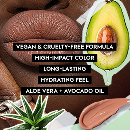 URBAN DECAY Vice Hydrating Lipstick - 35 Shades Available - Longwearing Lip Color - Moisturizing & Creamy Formula with Aloe Vera + Avocado Oil - Matte Finish – Backtalk, 0.11 Oz