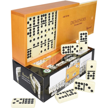buy Dominos Game Double 9 - Dominos Set for Adults and Kids Ages 8 and up - Double Nine Dominoes Set in india