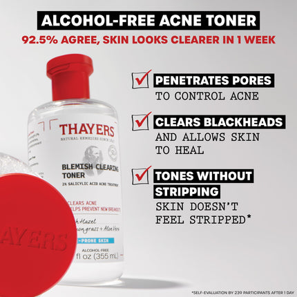 buy Thayers Blemish Clearing Salicylic Acid Toner, Acne Treatment Face Toner with 2% Salicylic Acid, Soo in India