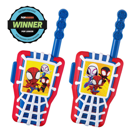 eKids Spidey and His Amazing Friends Toy Walkie Talkies for Kids, Indoor and Outdoor Toys for Kids and Fans of Spiderman Toys for Boys