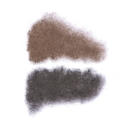 Arches & Halos Duo Luxury Brow Powder - Two-for-One Versatile Compact Powder - Get Full, Defined Brows - Vegan and Cruelty Free Makeup - Charcoal - 0.88 oz