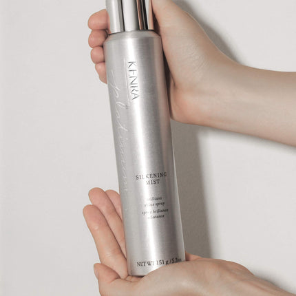 Kenra Platinum Silkening Mist 50% | Brilliant Shine Spray | Smooths Flyaways, Detangles and Tames Frizz | Humidity Protection | All Hair Types | 5.3 oz