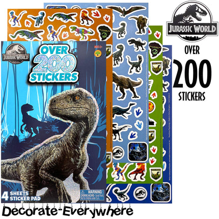 Buy Jurassic World The Wild Sticker Book Over 200+ - Perfect for Gifts, Party Favor, Goodies, Reward, School in India.