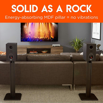 buy Speaker Stands - Works with Klipsch, Polk, JBL & Other Bookshelf Speakers Or Studio Monitors - in India