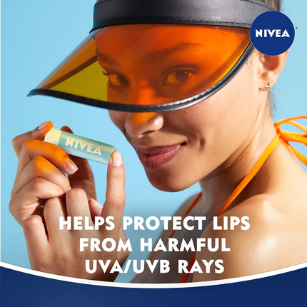 NIVEA Smoothness Lip Care SPF 15, Lip Balm SPF Stick, 0.17 Oz, Pack of 4