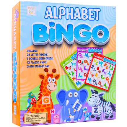Hapinest Alphabet Bingo ABC Letter Preschool Learning Board Game for Toddlers and Kids