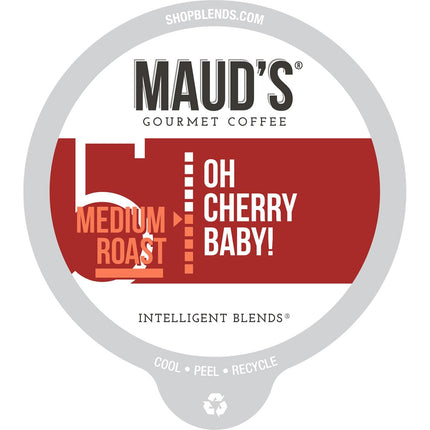 Buy Maud's Cherry Flavored Coffee (Oh Cherry Baby!), 18ct. Solar Energy Produced Recyclable Single S. in India